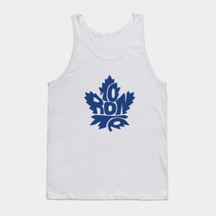 Toronto leaf blue Tank Top